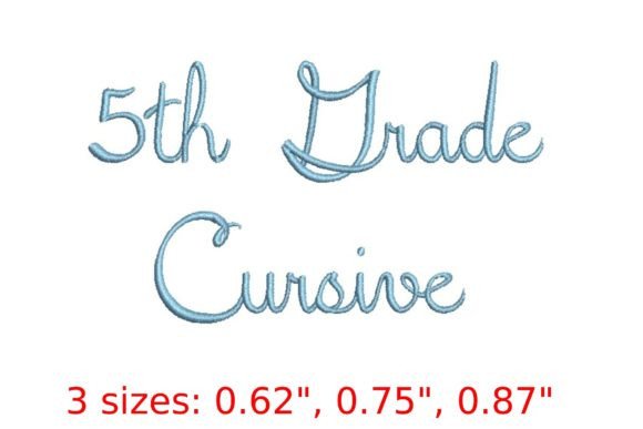5th Grade Cursive Embroidery Review