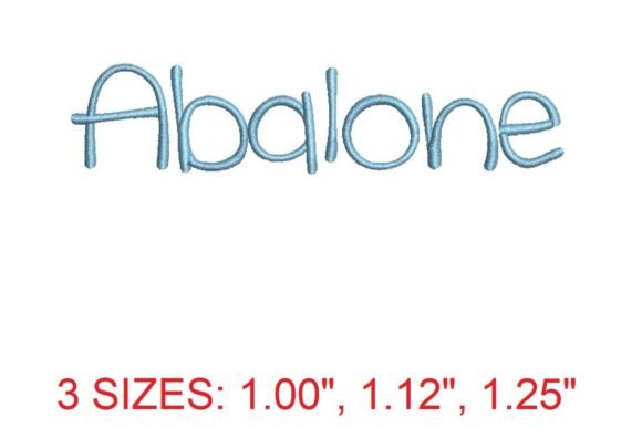 Abalone Font Embroidery Review