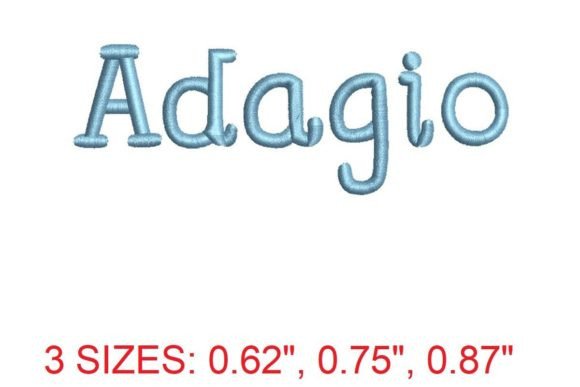 Adagio Font Embroidery Review