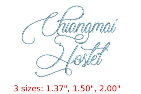 Changmai Hostel Font Review for Embroidery