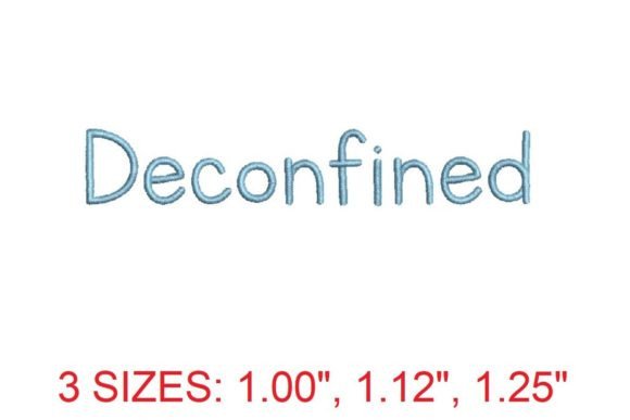 Deconfined Font Embroidery Review