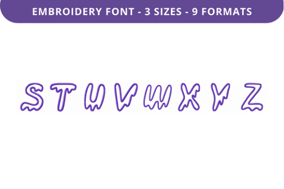 Drippy Ghost Font Uppercase S to Z Review