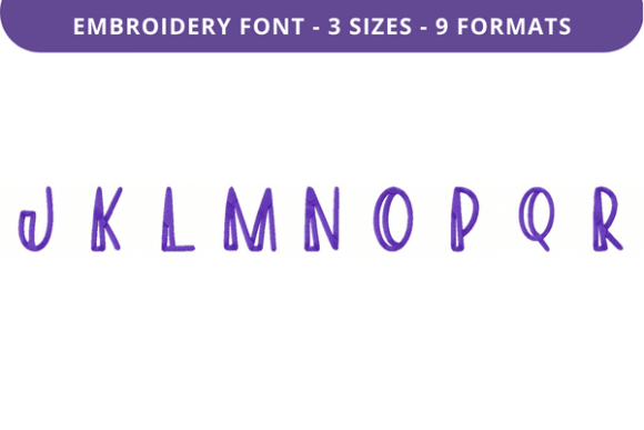 Ease My Mind Font Uppercase J to R Review