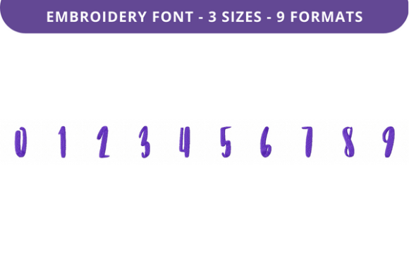 Fifty First Dates Font 0 to 9 Embroidery Review