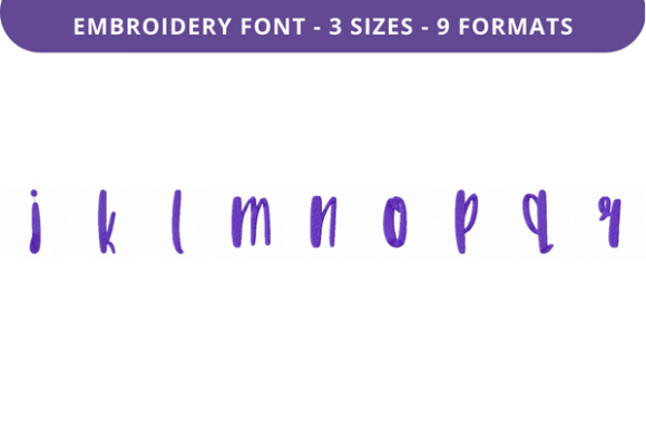 Fifty First Dates Font J to R Embroidery Review