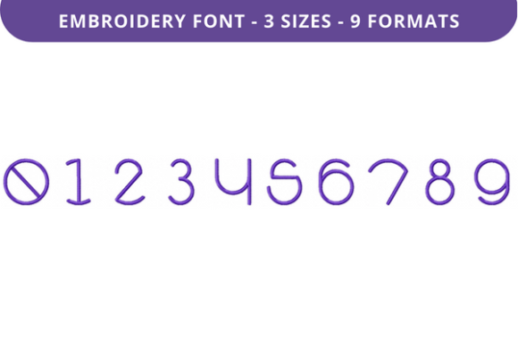 Halo Colony Font 0 to 9 Embroidery Review