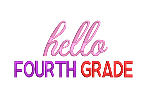 Hello Fourth Grade Embroidery Review