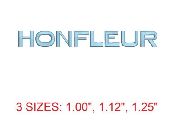 Honfleur Font Embroidery Review