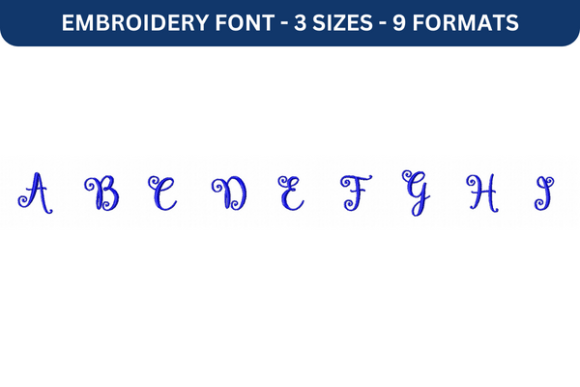 Lettres Douces Font Upper a to I Review