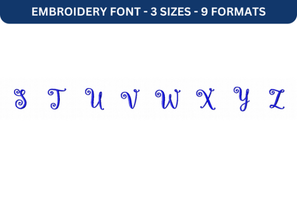 Lettres Douces Font Upper S to Z Review