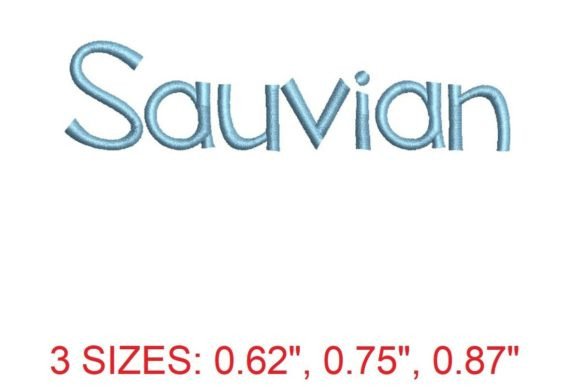 Sauvian Font Embroidery Design Review