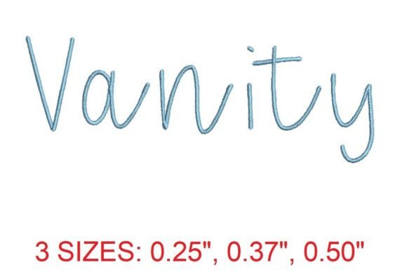 Vanity Embroidery Font Review